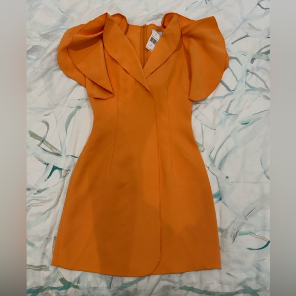 NWT Acler Vibrant Orange Mini Dress - Picture 8 of 8